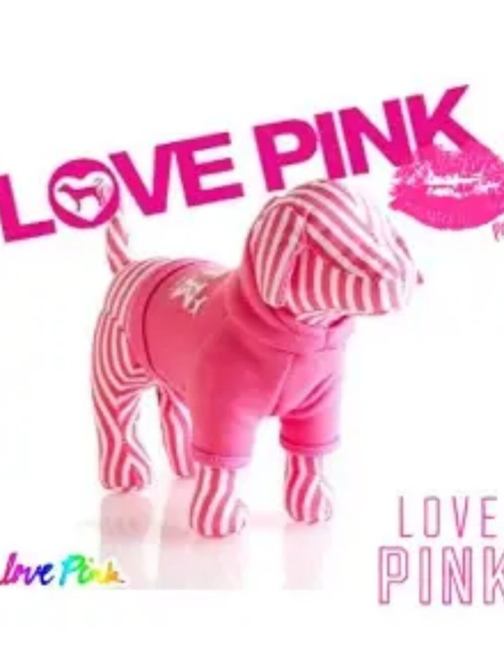 Victoria Secret's PINK Logo Hoodie Dog From 2006